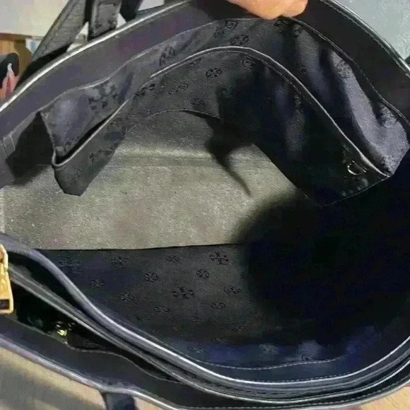 Tory Burch Blue Leather “New York” Tote - Picture 5 of 8